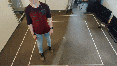 Gif showing the boosted movement system